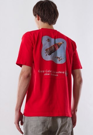 VINTAGE COCA COLA GRAPHIC TEE 90S RED