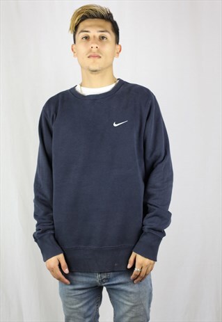 MENS VINTAGE NIKE SWEATSHIRT JUMPER MEDIUM URBAN SWOOSH 90S
