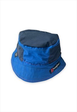 Vintage reworked Berghaus bucket hat blue festival hat