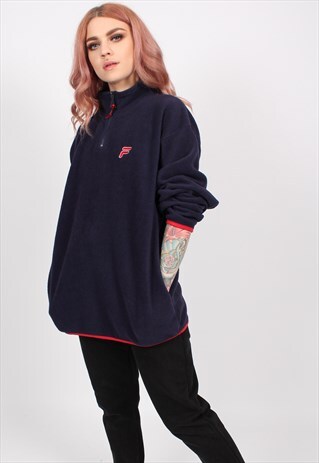 VINTAGE FILA 1/4 ZIP FLEECE ASM2230