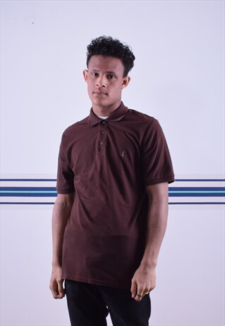 BROWN YVES SAINT LAURENT POLO SHIRT