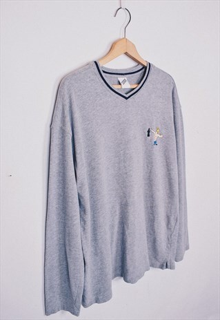 VINTAGE 1999 WARNER BROS JONNY BRAVO GREY SWEATER