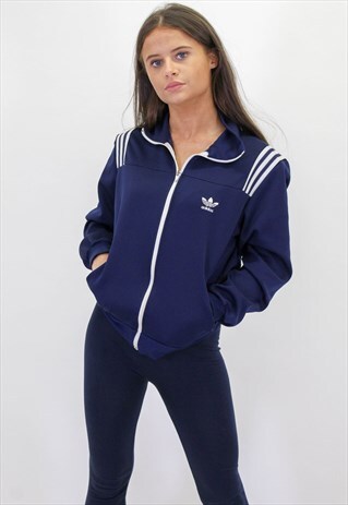 VINTAGE ADIDAS JACKET IN BLUE