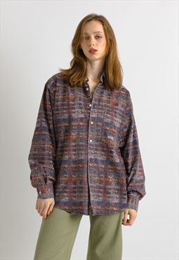 Missoni Corduroy Long Sleeve Buttons Unisex Shirt 7260