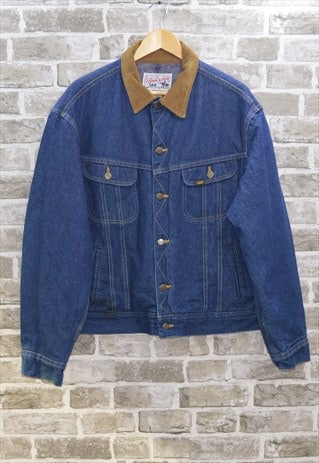 Vintage Lee Storm Rider Union Denim Fleece Lined Jacket | COP Clothing ...