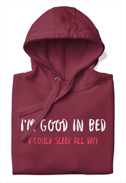 GOOD IN BED  Hoodie maroon 