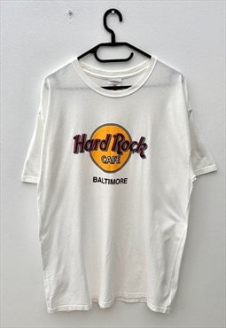 Vintage Hard Rock Cafe Baltimore white T-shirt large 