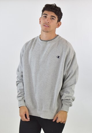 VINTAGE 90S GREY CHAMPION SWEATSHIRT