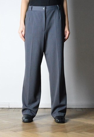 VINTAGE 90S GREY MINIMALIST PANTS