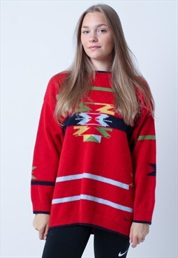 Vintage Paco Red 90s Jumper Sweater L