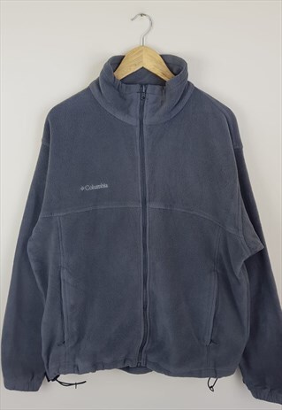 VINTAGE COLUMBIA FULL ZIP FLEECE GREY