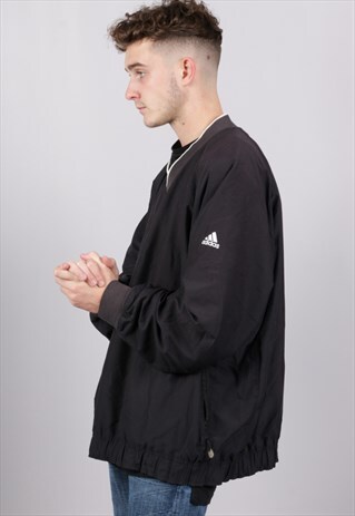 VINTAGE ADIDAS PULL OVER SHELL JACKET Z478