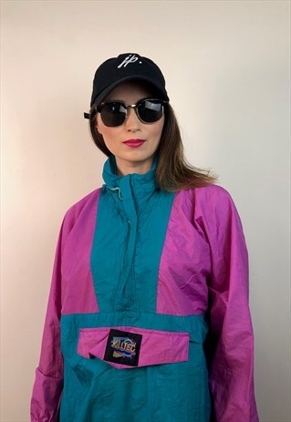 90S HOODIE GERMANY PURPLE JACKET WINDBREAKER VINTAGE RETRO
