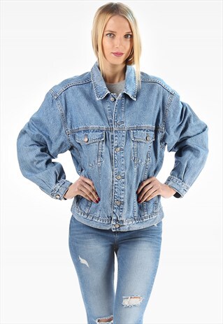 VINTAGE DENIM JACKET OVERSIZED