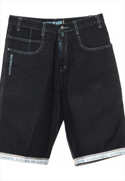 Vintage Dark Wash Denim Shorts - W32