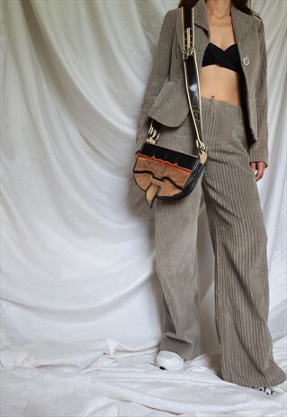 RARE Y2K HUGO BOSS CORDUROY PANTSUIT