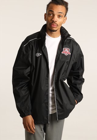 VINTAGE UMBRO LIGHTWEIGHT COACH JACKET WITH FOLDAWAY HOOD
