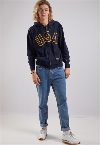 VINTAGE RALPH LAUREN POLO JEANS ZIP-UP HOODIE