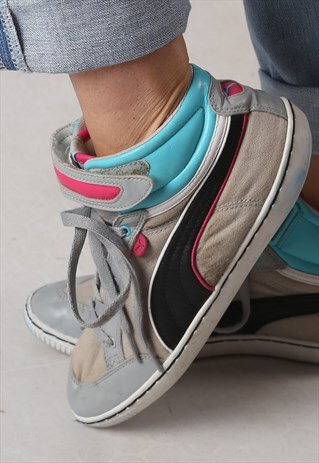 PUMA HI TOP TRAINERS UK 7. (FM3J)