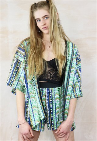 AZTEC BLING SEQUIN SHORTS & TOP CO-ORDINATES