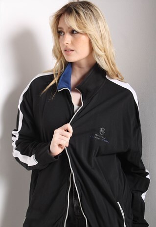 VINTAGE NAUTICA TRACK JACKET BLACK