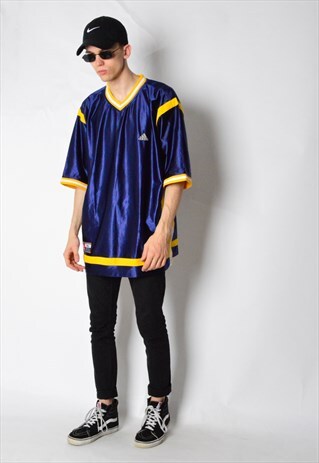 NAVY BLUE ADIDAS SPORTS T-SHIRT