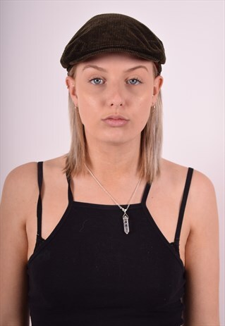 POLO RALPH LAUREN WOMENS VINTAGE CORDUROY CAP ONE SIZE BROWN