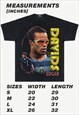 EDGAR DAVIDS FOOTBALL UNISEX TEE T-SHIRT IN BLACK