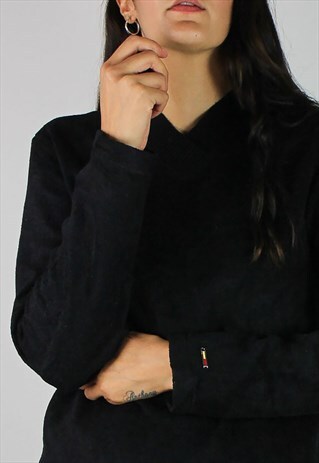 VINTAGE TOMMY HILFIGER FLEECE SWEATSHIRT W LOGO SLEEVE