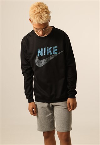 VINTAGE NIKE PRINTED SPELL OUT SWEATSHIRT