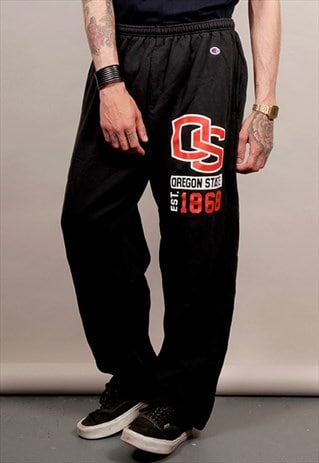 VINTAGE 90'S BLACK CHAMPION OREGON STATE JOGGERS