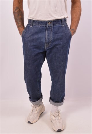 VINTAGE WOOLRICH STRAIGHT JEANS NAVY BLUE