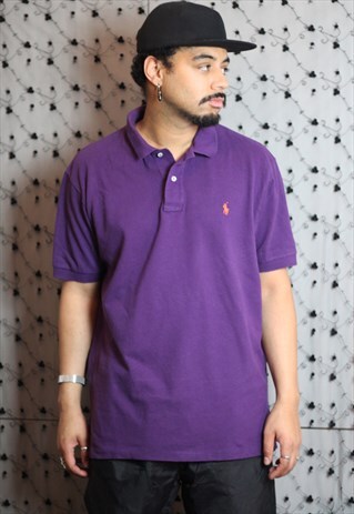 VINTAGE RALPH LAUREN PURPLE POLO SHIRT