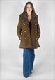 70'S BROWN SHEARLING PENNY LANE SHEEPSKIN LADIES COAT