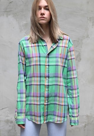 VINTAGE 90'S POLO RALPH LAUREN CHECK PATTERN