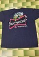 Vintage 90s 1998 Budweiser Chameleons T-Shirt Double Sided