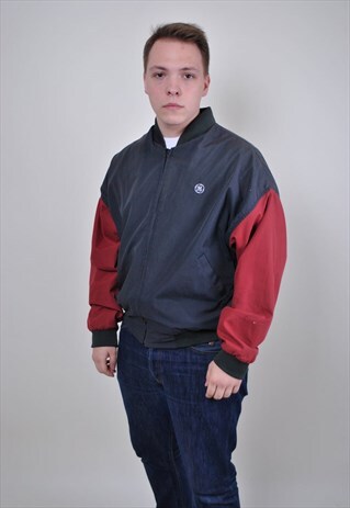 VINTAGE WORK BOMBER JACKET, 90S AVIATOR JACKET, COLORED
