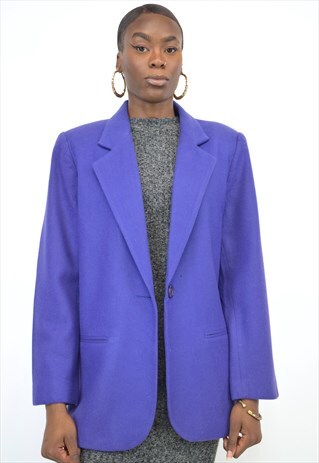 VINTAGE 90S VIOLET BLUE BLAZER