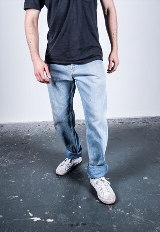 VINTAGE BLUE LEVI'S 501 PAINT JEANS