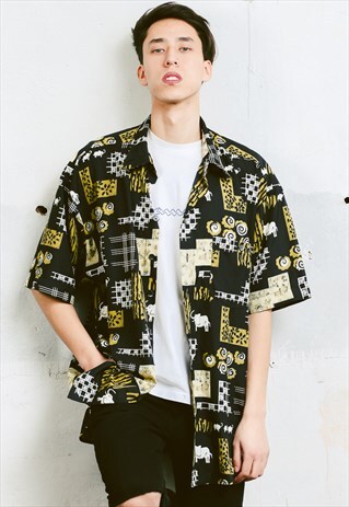 VINTAGE 90S PATTERNED SHIRT
