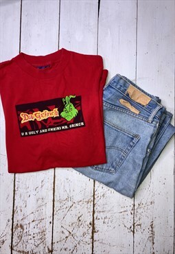 vintage y2k the grinch christmas tshirt 