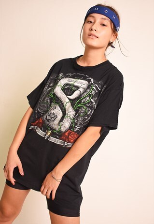 Y2K RETRO OVERSIZED GRUNGE SCORPIONS ROCK BAND T-SHIRT TEE