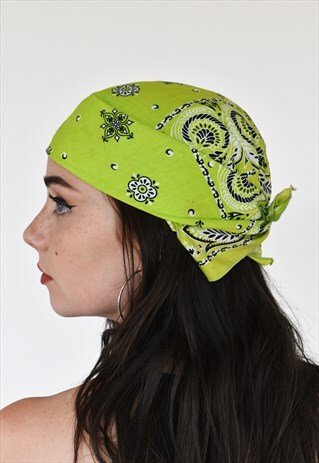 LIME GREEN BANDANA