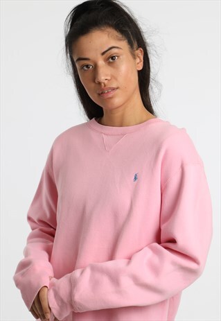 90S RALPH LAUREN EMBROIDERED LOGO SWEATSHIRT