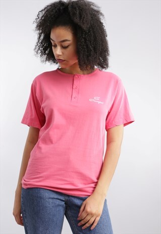 VINTAGE CHAMPION BUTTON UP T-SHIRT Z567