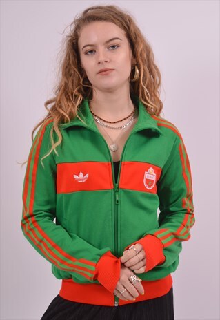 VINTAGE ADIDAS TRACKSUIT TOP JACKET GREEN