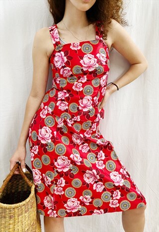 VINTAGE 60S PARISIAN CHIC FLORAL BOHEME CO-ORD TWO PIECE