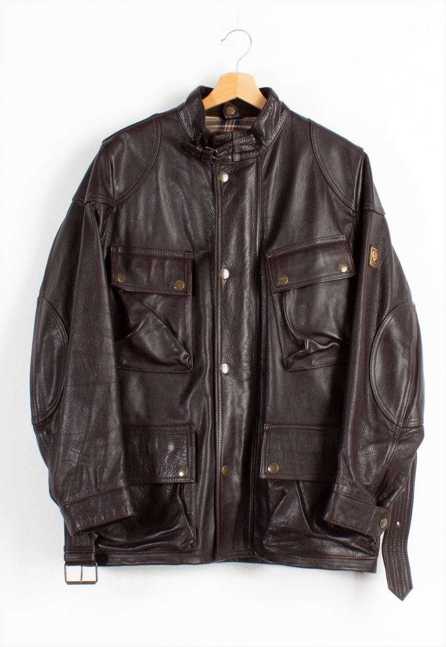 Men's Hand Waxed Leather Trialmaster Panther Jacket in Black | Belstaff US