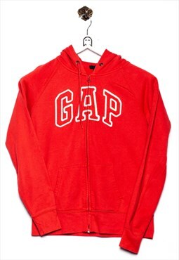 Vintage GAP Hoodie Logo Embroidery Red