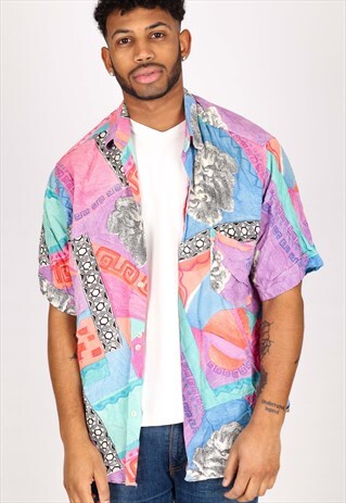 VINTAGE PATTERN SHIRT NS475